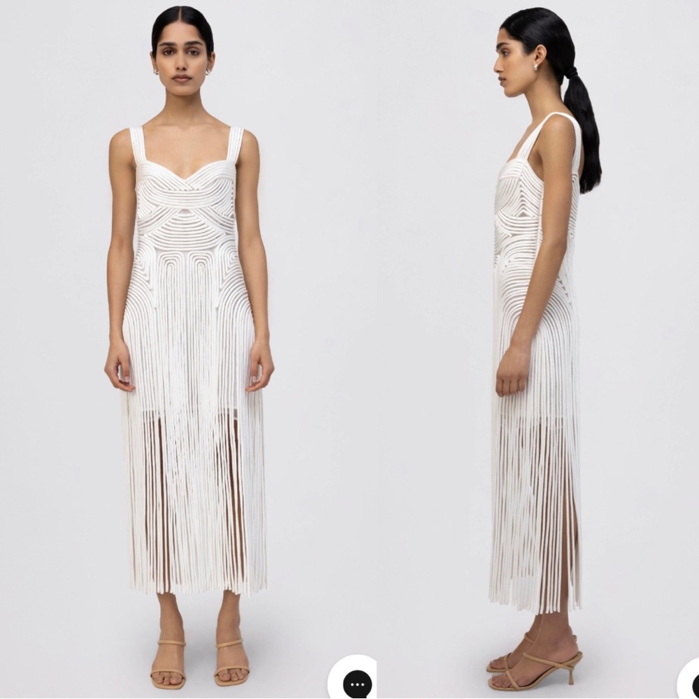 JONATHAN SIMKHAI DARBY DRESS IVORY SZ4